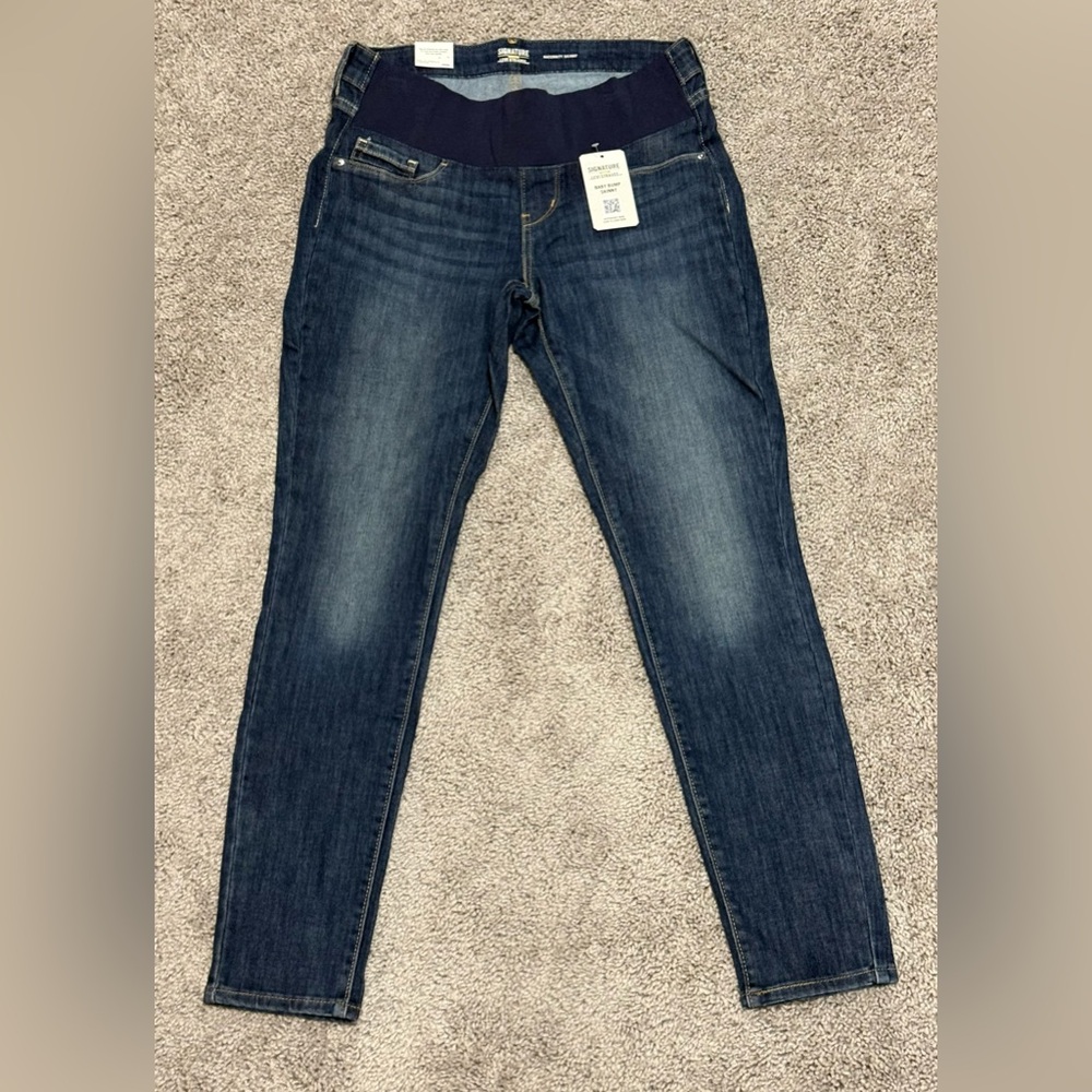 Signature by Levi Strauss Maternity Baby Bump Skinny Jeans Womens Size Small